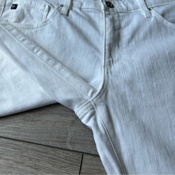 AG Adriano Goldschmied The Stilt Roll-Up  Cigarette Roll Up Jeans in White - Picture 10 of 16